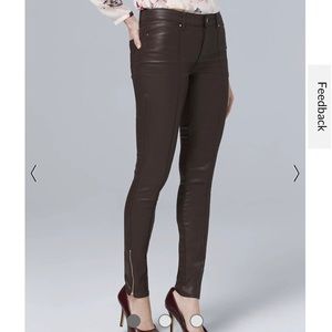 🌰WHBM Mid-Rise Skinny Coated Ankle Jeans🌰